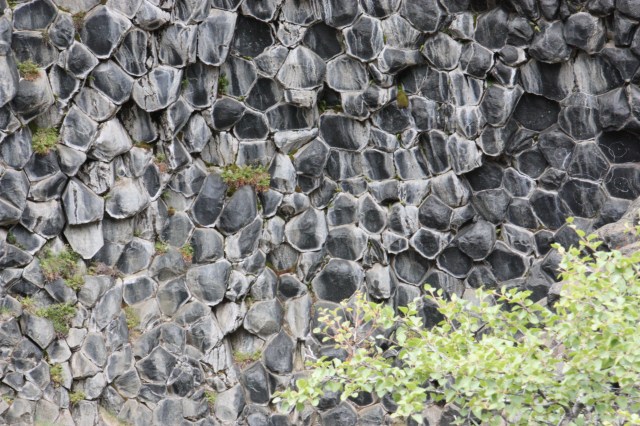 nærstudium av søylebasalt